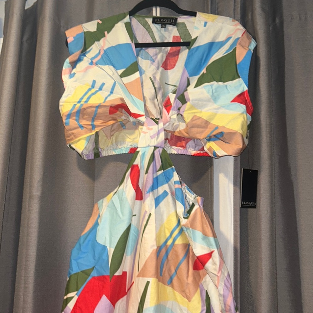 Summer Eloquii colorful dress